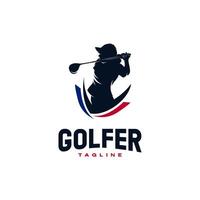 le golf Balle logo conception vecteur