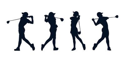 le golf stylisé silhouette symbole vecteur