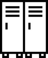 espace de rangement Les données icône symbole vecteur