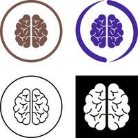 conception d'icône de cerveau vecteur