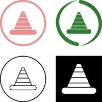 conception d'icône de cône de signalisation vecteur