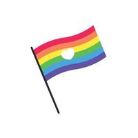 drapeau de la fierté lgbt vecteur