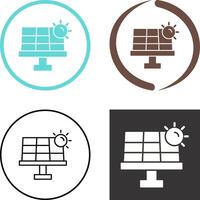 conception d'icône d'énergie solaire vecteur