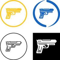 conception d'icône de pistolet vecteur