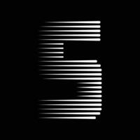 s lettre lignes logo icône illustration vecteur