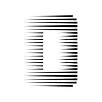 0 nombre lignes logo icône illustration vecteur