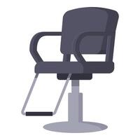 coiffeur chaise avec repose pieds icône dessin animé . affaires un service studio vecteur