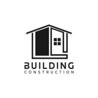 bâtiment construction Créatif conception logo vecteur