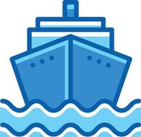 navire icône silhouette illustration cargaison navire vecteur