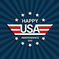 bonne fête de l'indépendance des états-unis vecteur