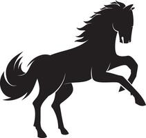 cheval silhoutte logo conception vecteur
