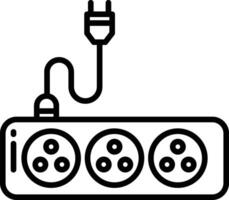 prise contour illustration vecteur