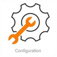 configuration et réglages icône concept vecteur