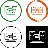 conception d'icône de synchronisation de données vecteur