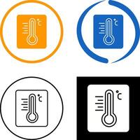 conception d'icône de thermomètre vecteur