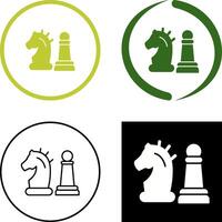 conception d'icône de pièce d'échecs vecteur