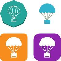 conception d'icône de parachute vecteur