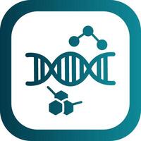 ADN glyphe pente coin icône vecteur