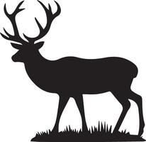 cerf silhouette illustration. cerf icône vecteur