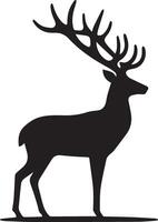 cerf silhouette illustration. cerf icône vecteur