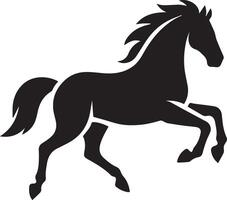 cheval silhouette animal ensemble isolé sur blanc Contexte. noir les chevaux graphique élément illustration.haute résolution jpg, eps dix inclus vecteur