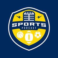 des sports Podcast logo conception modèle vecteur