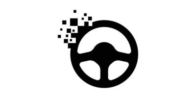 numérique chauffeur logo conception, technologie, pixels, logo conception modèle icône, symbole, . vecteur