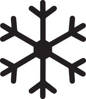 hiver flocons de neige noir isolé silhouette Icônes sur une blanc Contexte vecteur