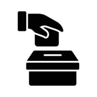 voter moulage icône conception, prêt à utilisation vecteur
