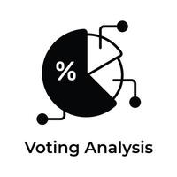 avoir cette Créatif icône de vote une analyse dans moderne et modifiable style vecteur