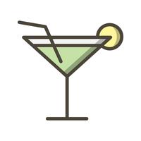 Icône de cocktail de vecteur