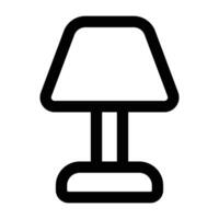 Facile table lampe icône. le icône pouvez être utilisé pour sites Internet, impression modèles, présentation modèles, illustrations, etc vecteur