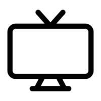 Facile la télé icône. le icône pouvez être utilisé pour sites Internet, impression modèles, présentation modèles, illustrations, etc vecteur