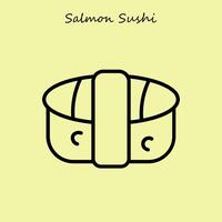 Saumon Sushi illustration vecteur