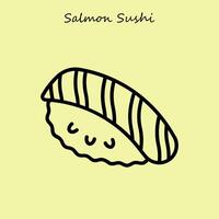 Saumon Sushi illustration vecteur