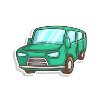 dessin animé mignonne voiture transport illustration art vecteur