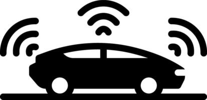 solide noir icône pour autonome vecteur