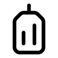 bagage étiquette icône pour la toile, application, infographie vecteur