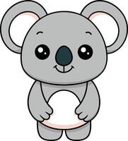 minimaliste mignonne koala , charmant illustration vecteur