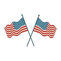 américain drapeau Etats-Unis, uni États de Amérique, isolé graphique vecteur