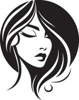 femmes beauté visage silhouette illustration vecteur