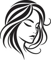 femmes beauté visage silhouette illustration vecteur