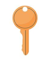 illustration de la clé orange vecteur