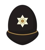 chapeau de police britannique vecteur