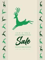 cartel des soldes de noël vecteur