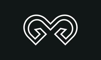 initiale lettre gg logo conception. gg logo conception. Créatif et moderne gg logo. pro vecteur