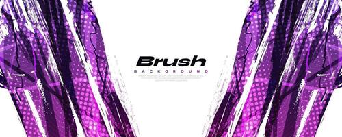 violet pente brosse texture Contexte avec demi-teinte effet. vibrant sport Contexte avec grunge style vecteur