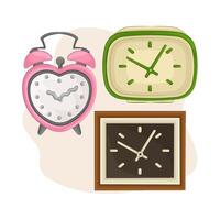 illustration de l'horloge vecteur
