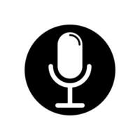 microphone icône . micro illustration signe. karaoké symbole. l'audio logo. vecteur