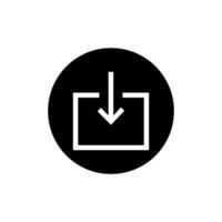 Télécharger icône. interface illustration signe. charge symbole. télécharger logo ou marquer. vecteur